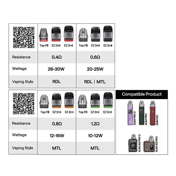 elfbar elfa master akku OXVA Xlim Pro Pod System Kit User Manual main image 0